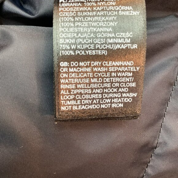 North Face HyVent 550 Down Womens S/P Hooded Belted Winter Jacket Lavender - Picture 13 of 13